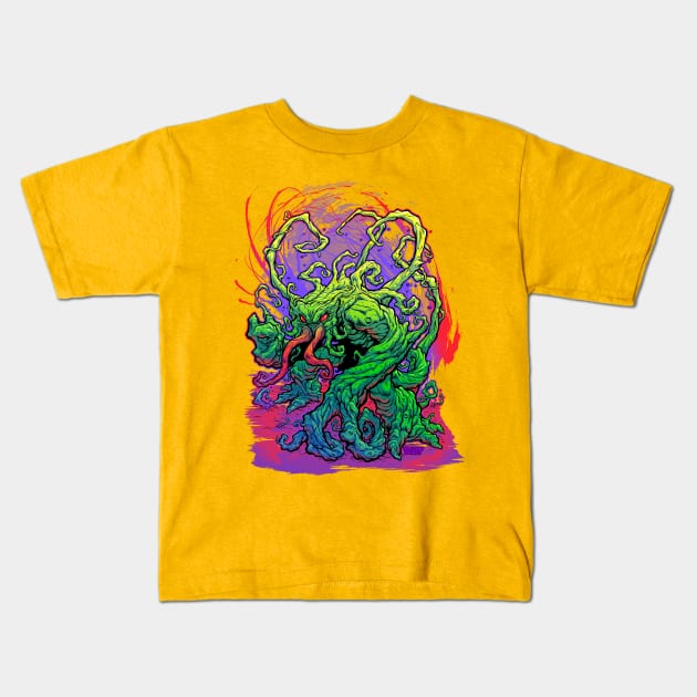 RISE, TENDRIL, RISE! Kids T-Shirt by beastpop